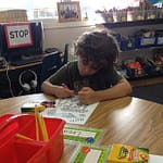 kid in a nursery class