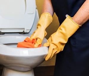 bathroom cleaning