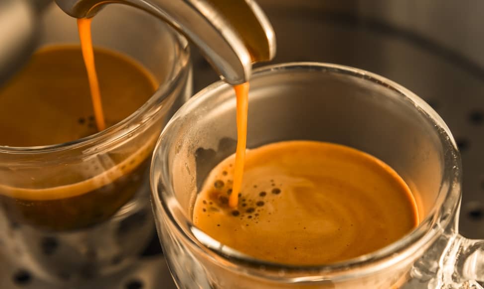 making a coffee