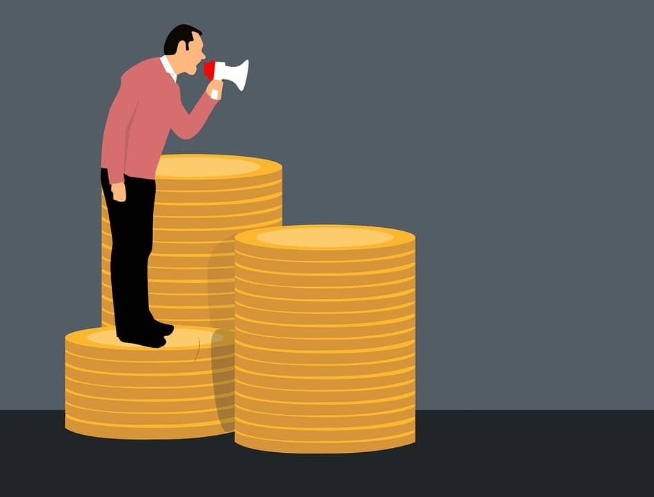 figure of a sales speaker