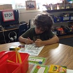kid in a nursery class
